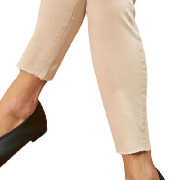 Frank & Eileen Sligo Cropped Italian Performance Skinny Jeans Sand Size 26 New - Picture 5 of 14